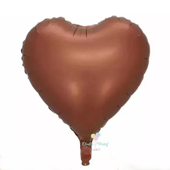 GLOBO CORAZÓN CHOCOLATE 45 CM