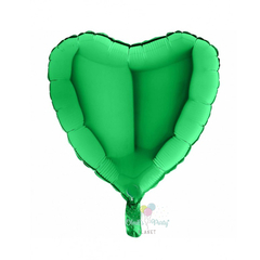 GLOBO CORAZÓN VERDE 45 CM