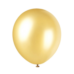 GLOBO PERLADO DORADO 12"