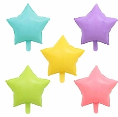 GLOBO ESTRELLA PASTEL 45CM (varios colores) - comprar online