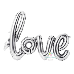 GLOBO LOVE PLATEADO 105 CM