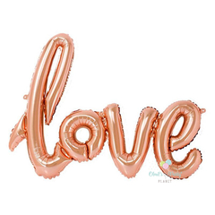 GLOBO LOVE ROSE GOLD 105 CM