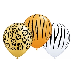 GLOBOS ANIMAL PRINT 12" x6