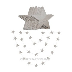 GUIRNALDA DE ESTRELLITAS GLITTER (2 colores) - comprar online