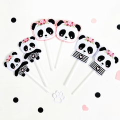 TOPPERS PANDA SHABBY 3D x6