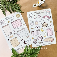 STICKERS BULLET JOURNAL PLANCHAS x4