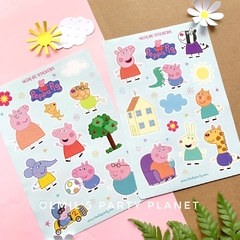 STICKERS PEPPA PIG x4