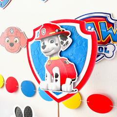 SET DE CAKE-TOPPERS PAW PATROL 3D - comprar online