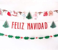 SET DE GUIRNALDAS FELIZ NAVIDAD x3