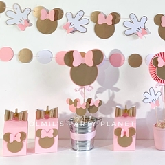 COMBO MINNIE PINK&GOLD FULL - Olmil´s Party Planet