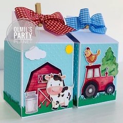 CAJA MILK ANIMALITOS DE LA GRANJA x6 (varios colores)