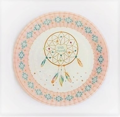 PLATO DE PAPEL BOHO CHIC x6 - comprar online