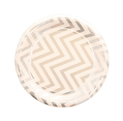 PLATO DE PAPEL CHEVRON 23 CM