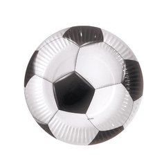 PLATO DE PAPEL FÚTBOL x6