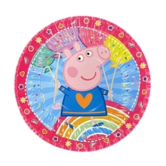 PLATO DE PAPEL PEPPA PIG x6 - comprar online