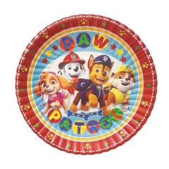 PLATO DE PAPEL PAW PATROL x6