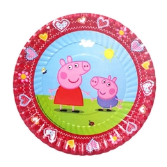 PLATO DE PAPEL PEPPA PIG x6