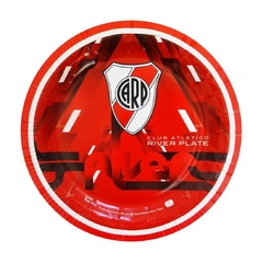 PLATO DE PAPEL RIVER PLATE x6