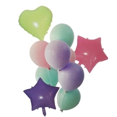 SET DE GLOBOS PASTEL x10