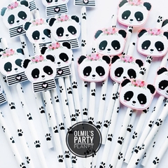 SORBETES C/APLIQUES PANDA SHABBY x6 en internet