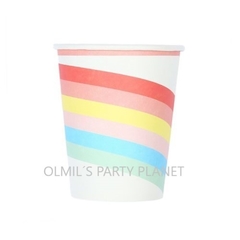 VASO ARCO IRIS x6