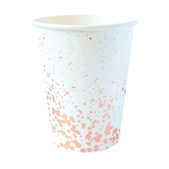 VASO CONFETTI ROSE GOLD x6