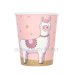 VASO LLAMA PINK & CACTUS x6