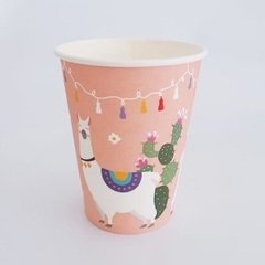 VASO LLAMA PASTEL x6