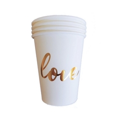 VASO LOVE DORADO x6