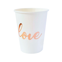 VASO LOVE ROSE GOLD x6