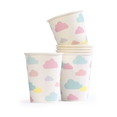 VASO NUBECITAS PASTEL x6 - comprar online