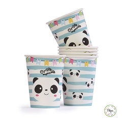 VASO PANDA PASTEL x6 - comprar online