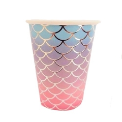 VASO SIRENA METALIZADO x6 - comprar online