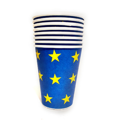 VASO AZUL ESTRELLAS x6