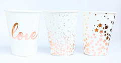 VASO ESTRELLAS ROSE GOLD x6