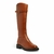 Bota Couro Confort Marrom Cano Longo - comprar online