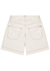 Shorts Sarja Mom Cintura Alta com Cinto