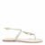 Rasteira Mamba Snake Metal Off White Bico Redondo - comprar online