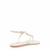 Rasteira Mamba Snake Metal Off White Bico Redondo - Divas Multimarcas