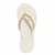 Chinelo Flip Flop Matelassê Tiras Corrente Branco - comprar online