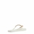 Chinelo Flip Flop Matelassê Tiras Corrente Branco