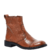 Bota Corturno Marrom Flat Bico Redondo - comprar online