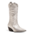 Bota Western Prata Couro Metalizado - comprar online