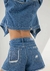 Shorts Jeans Linha A Destroyed Com Strass - Divas Multimarcas