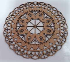 Mandala vazada de MDF recorte a laser VÁRIOS TAMANHOS - cod 9976