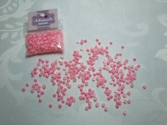 Meia pérola 4mm rosa - cod 9353