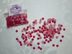 Meia pérola 6mm pink - cod 9365