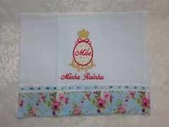 Pano de prato com aplique e barrado de tecido 75x35cm VÁRIAS ESTAMPAS - cod 2118 - loja online