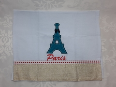 Pano de prato com aplique e barrado de tecido 75x35cm VÁRIAS ESTAMPAS - cod 2118 na internet