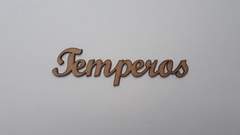 Palavra temperos de mdf recorte a laser 14cm - cod 60143